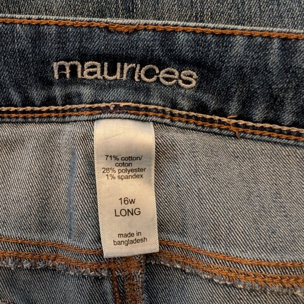 Maurices Boot Cut Size 16W Tall Jeans - Picture 3 of 7